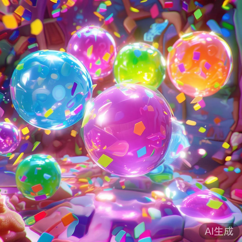 特殊道具彩球
有些彩球具有特殊的属性，比如爆炸、