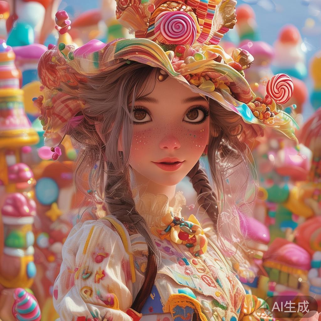 在糖果派对的故事背景中，安妮是一个活泼、好奇心十足