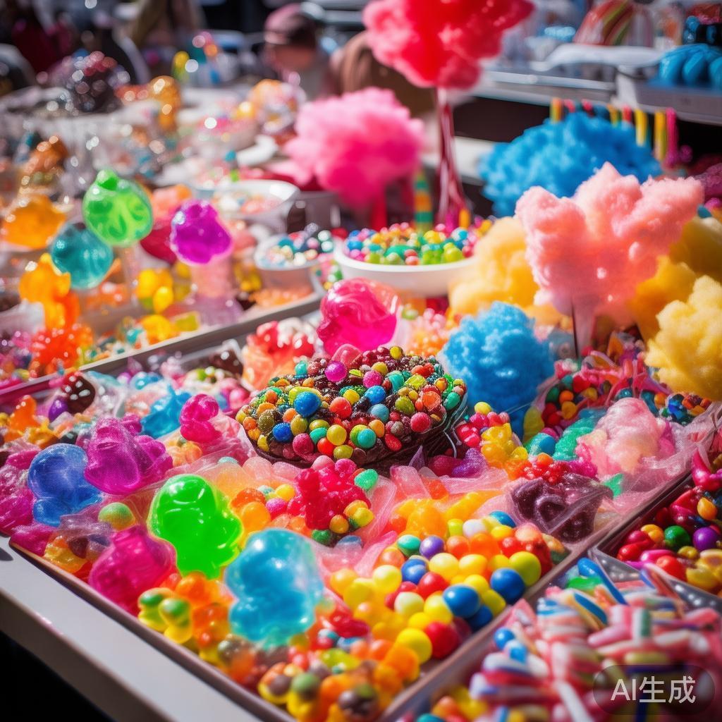 甜蜜缤纷的美美糖果派对盛大举办,一起畅享甜蜜欢乐时光 不同种类的糖果是派对的核心元素。从色彩鲜明的软糖、